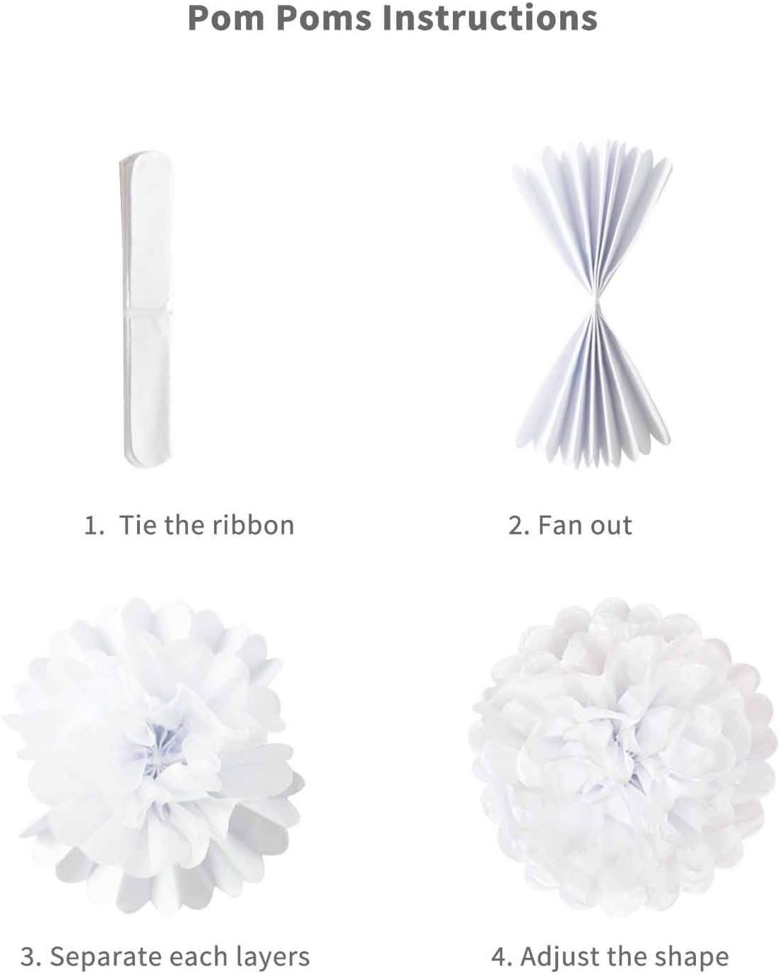 Strawberry Party Tissue Pom-Pom & Paper Fan Set